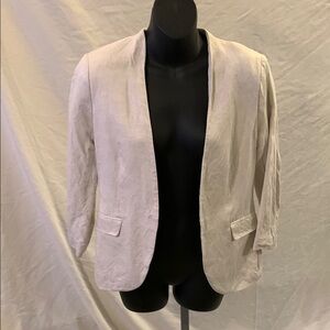 H&M Cream Shawl Collar Blazer